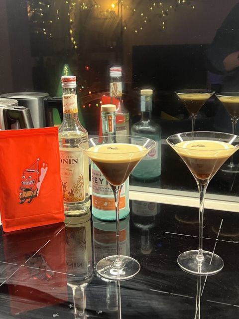 Two espresso martinis