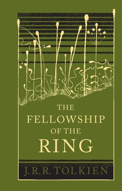 Book cover of The Fellowship of the RIng by J.R.R. Tolkien