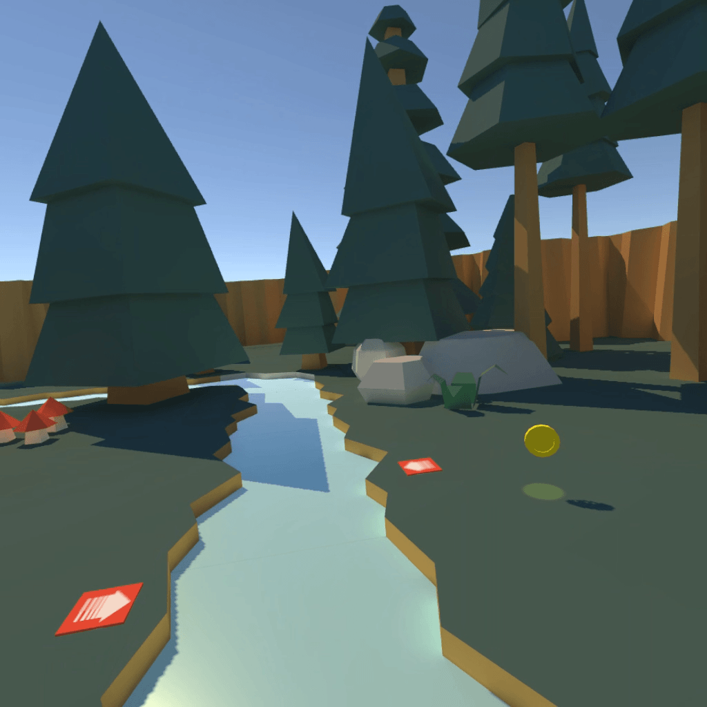 Video of user interacting with the described scene